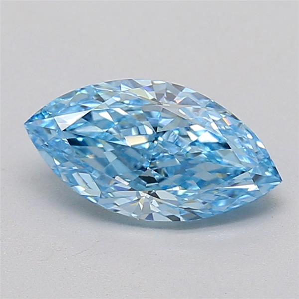 0.94 Ct. Fancy Vivid  Blue Marquise Lab Grown Diamond