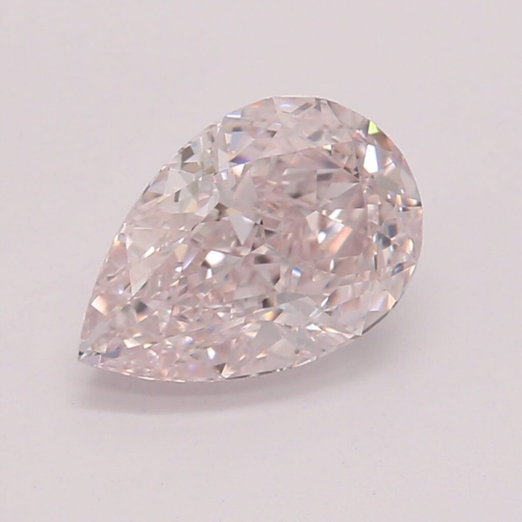 0.72 Ct. Light Pink Pear Diamond