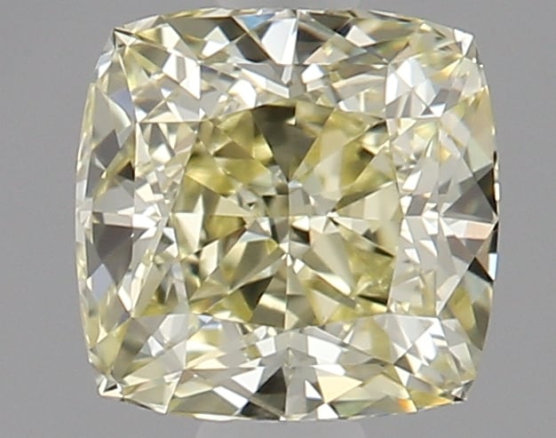 0.73 Ct. Fancy Light Yellow Cushion Diamond