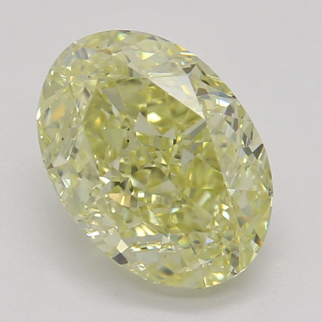 1.53 Ct. Fancy Yellow Oval Diamond