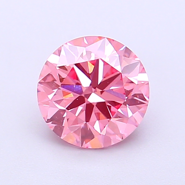 0.62 Ct. Fancy Vivid  Pink Round Lab Grown Diamond