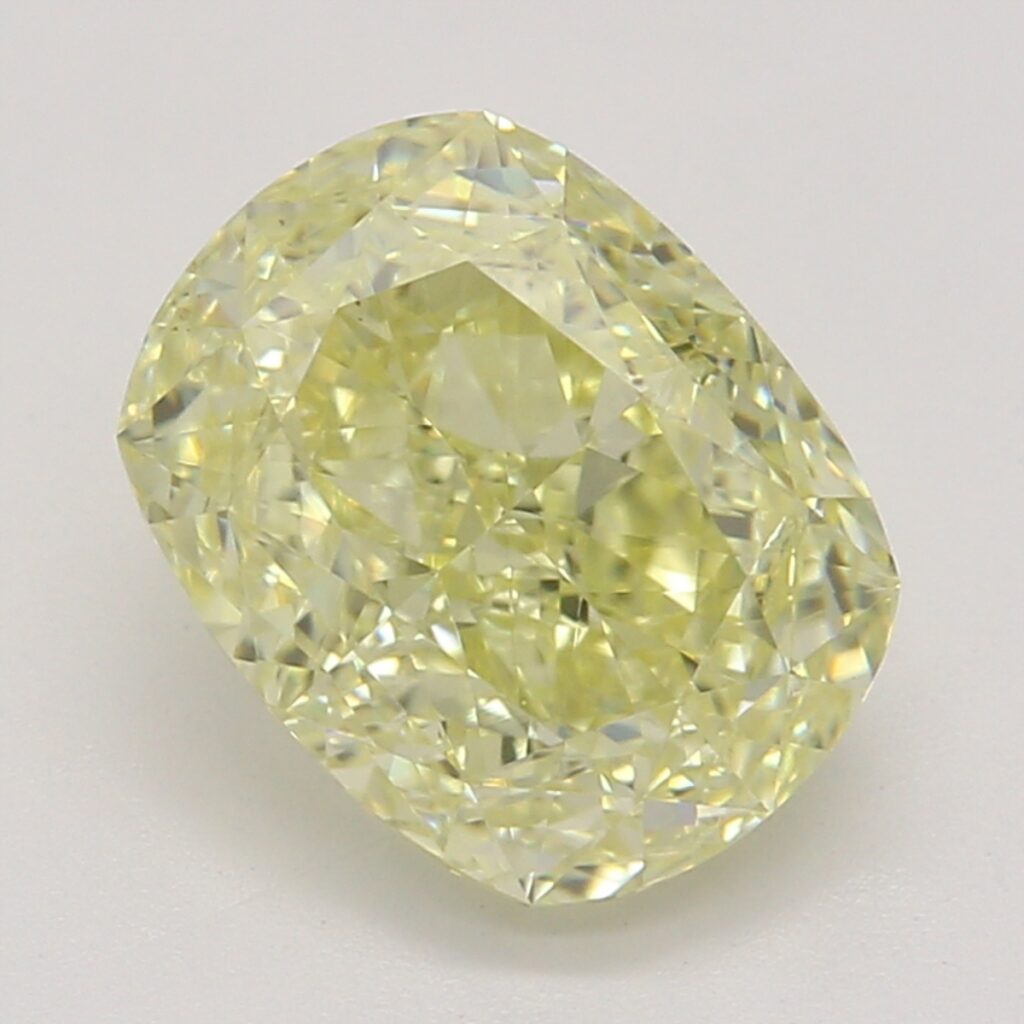 1.34 Ct. Fancy Yellow Cushion Diamond