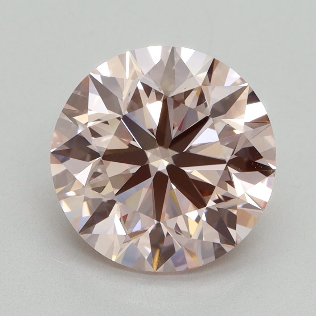 3.90 Ct. Fancy Intense Pink Round Lab Grown Diamond