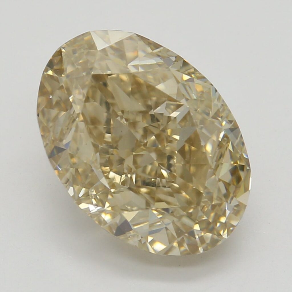 3.01 Ct. Fancy Yellowish Brown Oval Diamond
