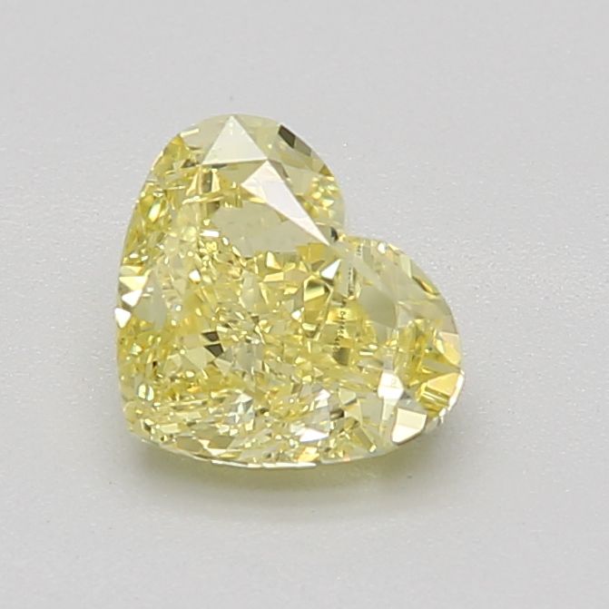 0.70 Ct. Fancy Intense Yellow Heart Diamond