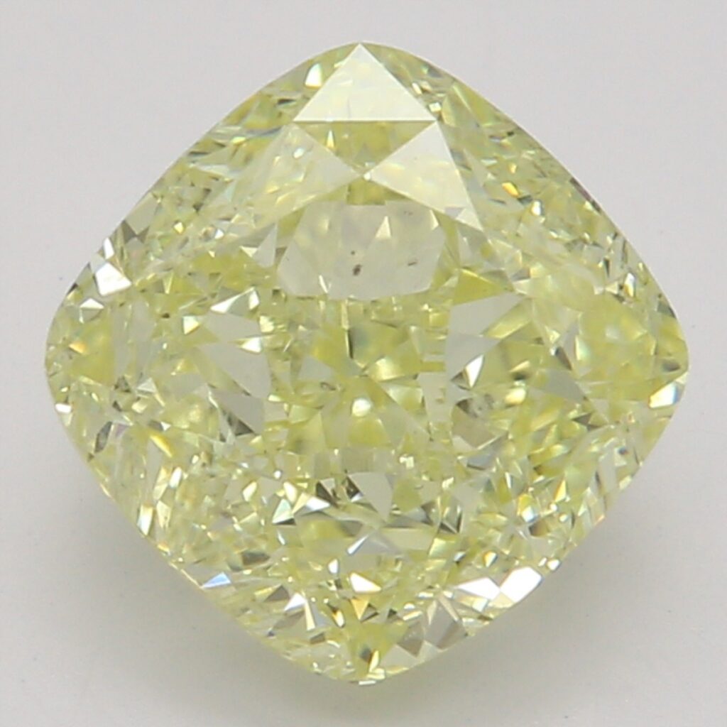 1.50 Ct. Fancy Yellow Cushion Diamond