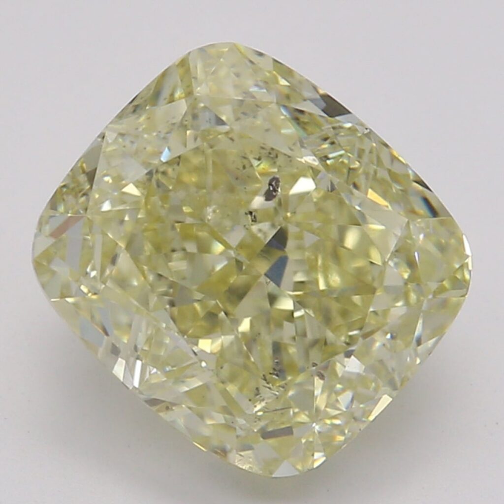 2.01 Ct. Fancy Yellow Cushion Diamond