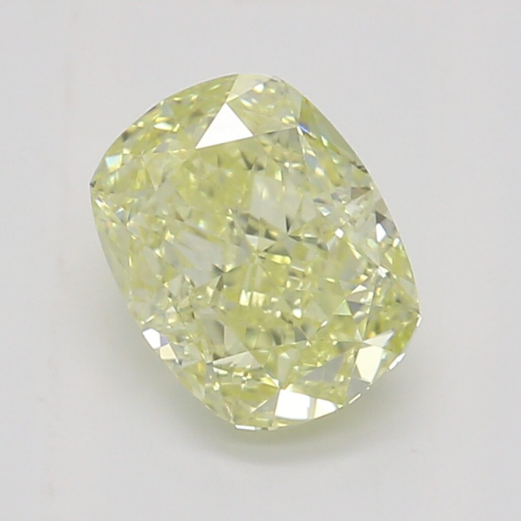 0.73 Ct. Fancy Yellow Cushion Diamond