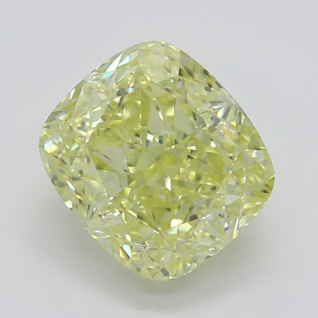 1.11 Ct. Fancy Yellow Cushion Diamond