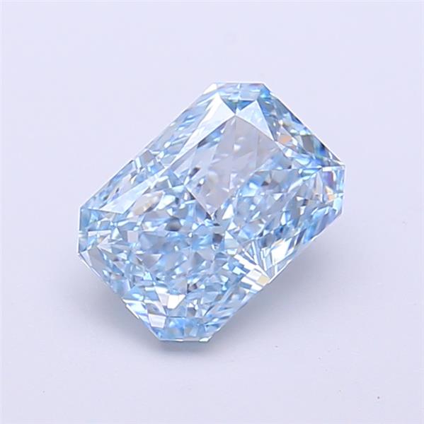 1.29 Ct. Fancy Vivid  Blue Radiant Lab Grown Diamond