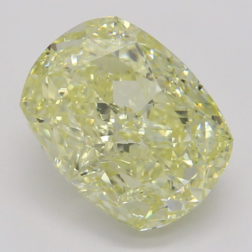 2.16 Ct. Fancy Yellow Cushion Diamond