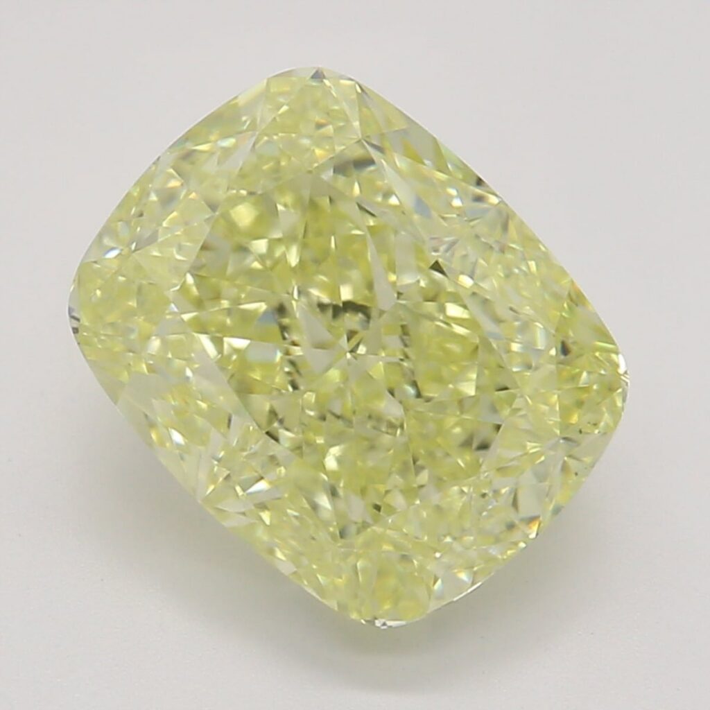 2.01 Ct. Fancy Yellow Cushion Diamond