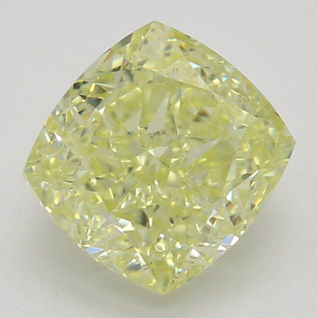 1.62 Ct. Fancy Yellow Cushion Diamond
