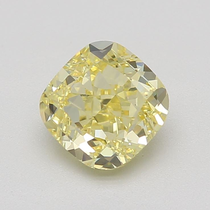 1.01 Ct. Fancy Intense Yellow Cushion Diamond