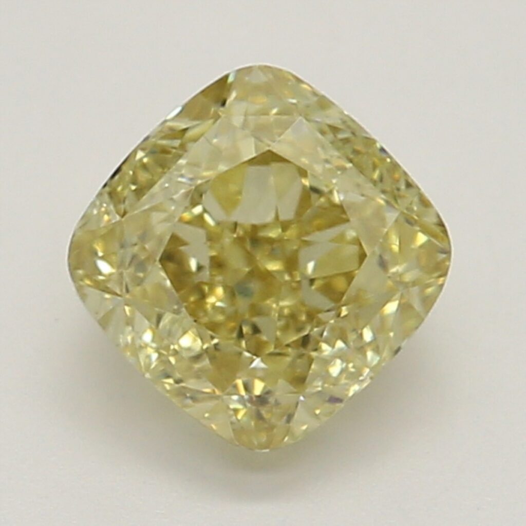 0.50 Ct. Fancy Brownish Yellow Cushion Diamond