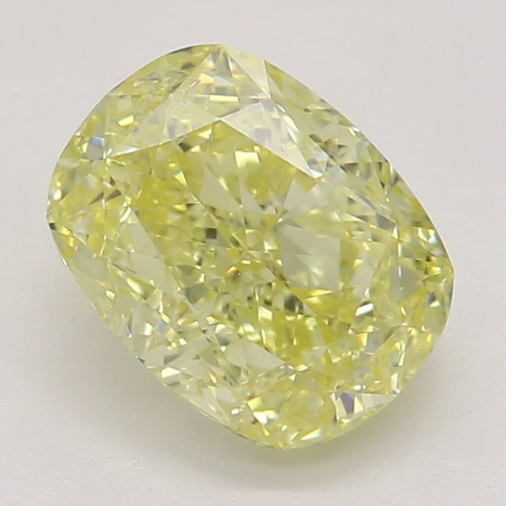 1.01 Ct. Fancy Yellow Cushion Diamond