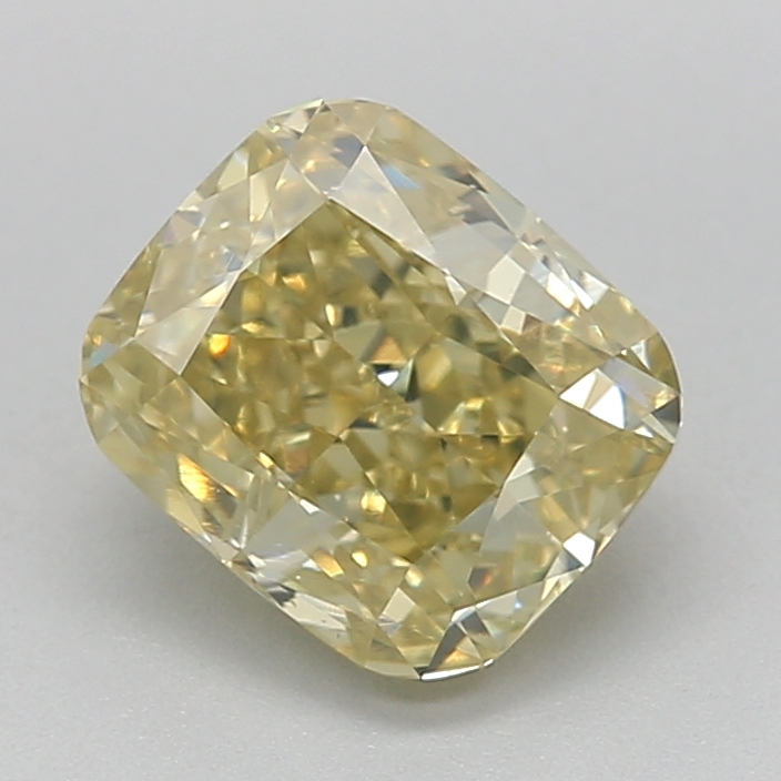 1.38 Ct. Fancy Yellow Cushion Diamond