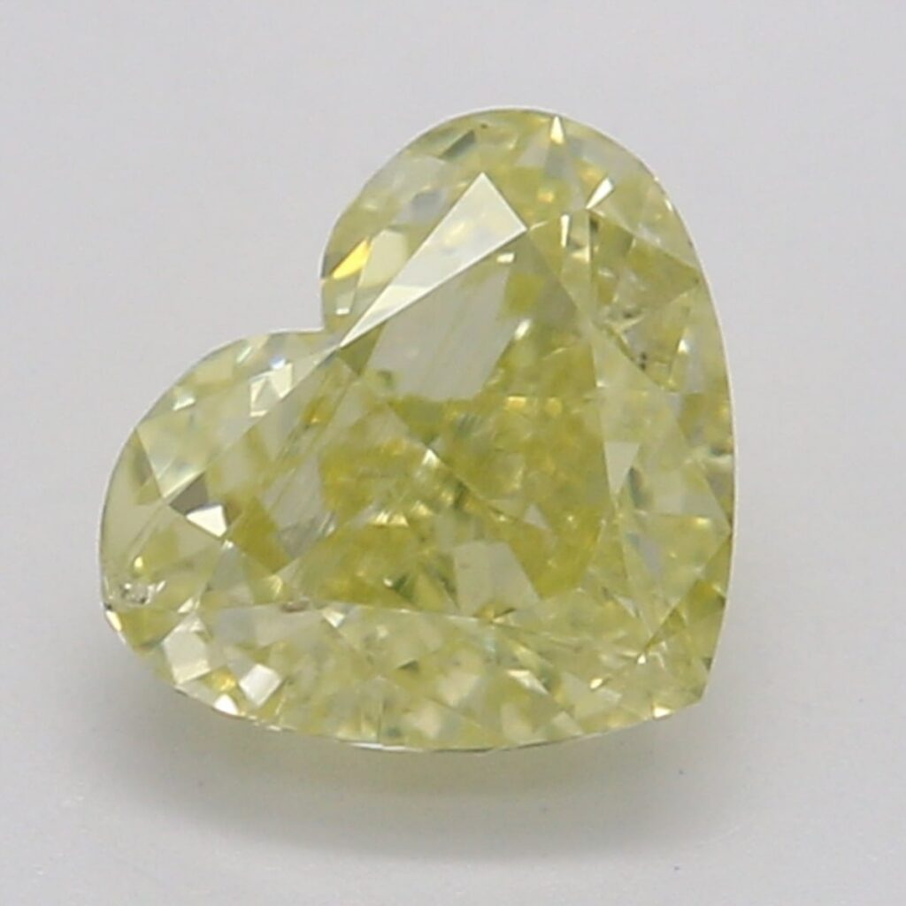 0.51 Ct. Fancy Yellow Heart Diamond