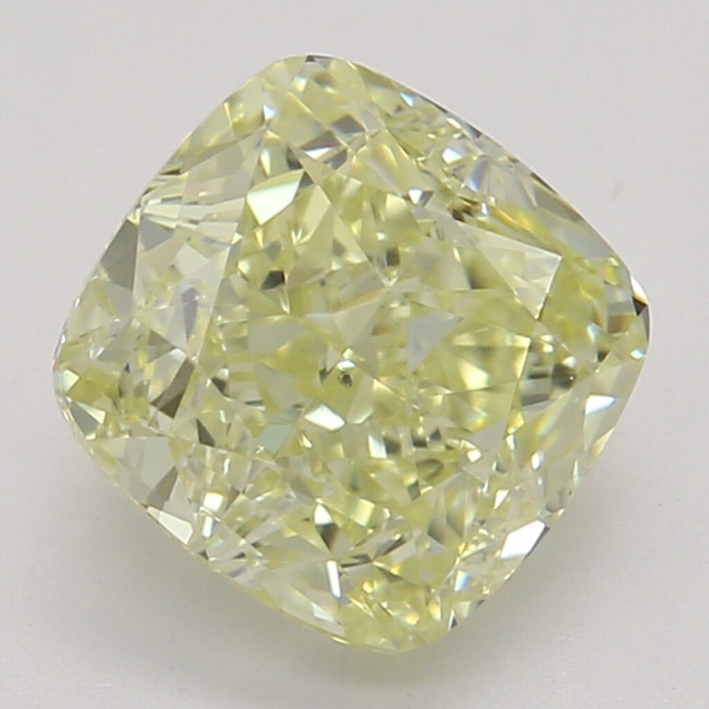 1.25 Ct. Fancy Yellow Cushion Diamond