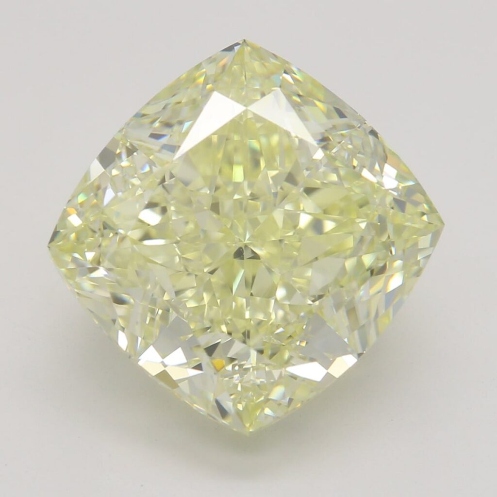 7.77 Ct. Fancy Yellow Cushion Diamond
