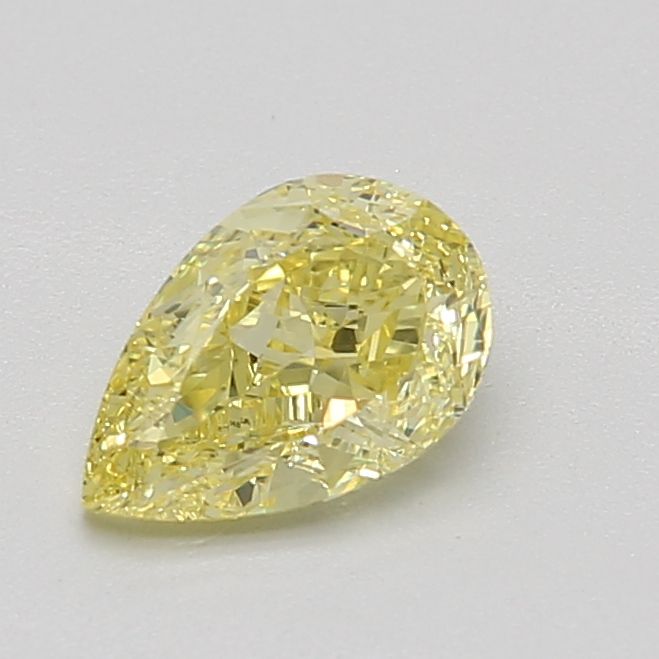 0.54 Ct. Fancy Intense Yellow Pear Diamond