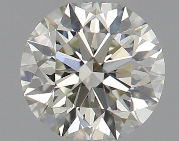 0.34 Ct. Very Light Green Yellow Round Diamond