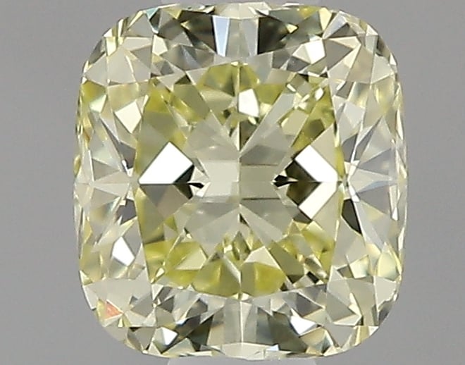 0.42 Ct. Fancy Yellow Cushion Diamond