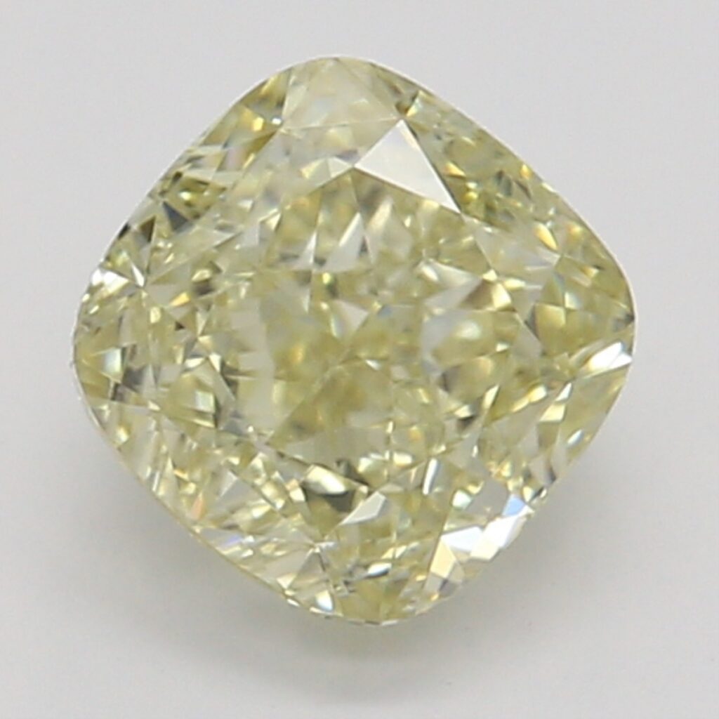 0.54 Ct. Fancy Brownish Yellow Cushion Diamond