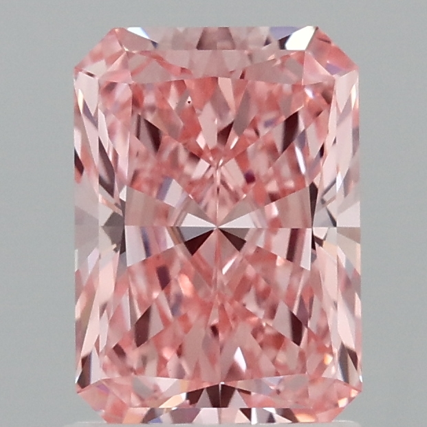 1.54 Ct. Fancy Vivid Pink Radiant Lab Grown Diamond