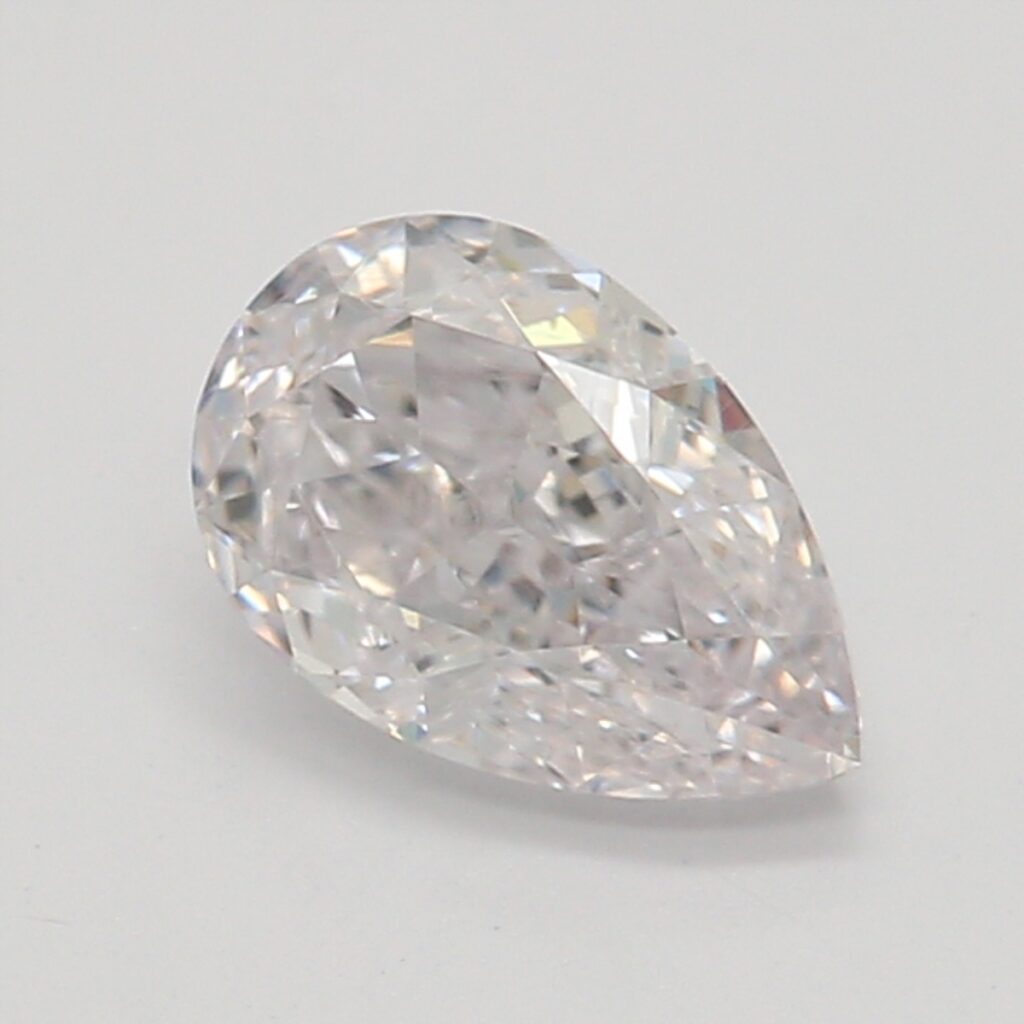 0.45 Ct. Faint Pink Pear Diamond