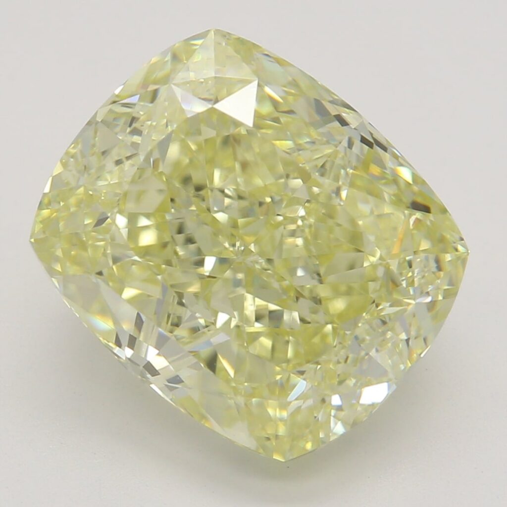 5.01 Ct. Fancy Yellow Cushion Diamond