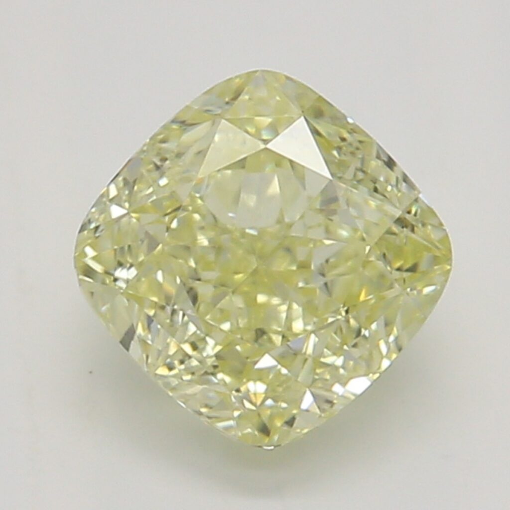 0.71 Ct. Fancy Yellow Cushion Diamond