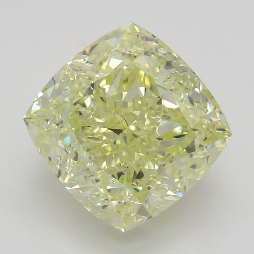 4.01 Ct. Fancy Yellow Cushion Diamond