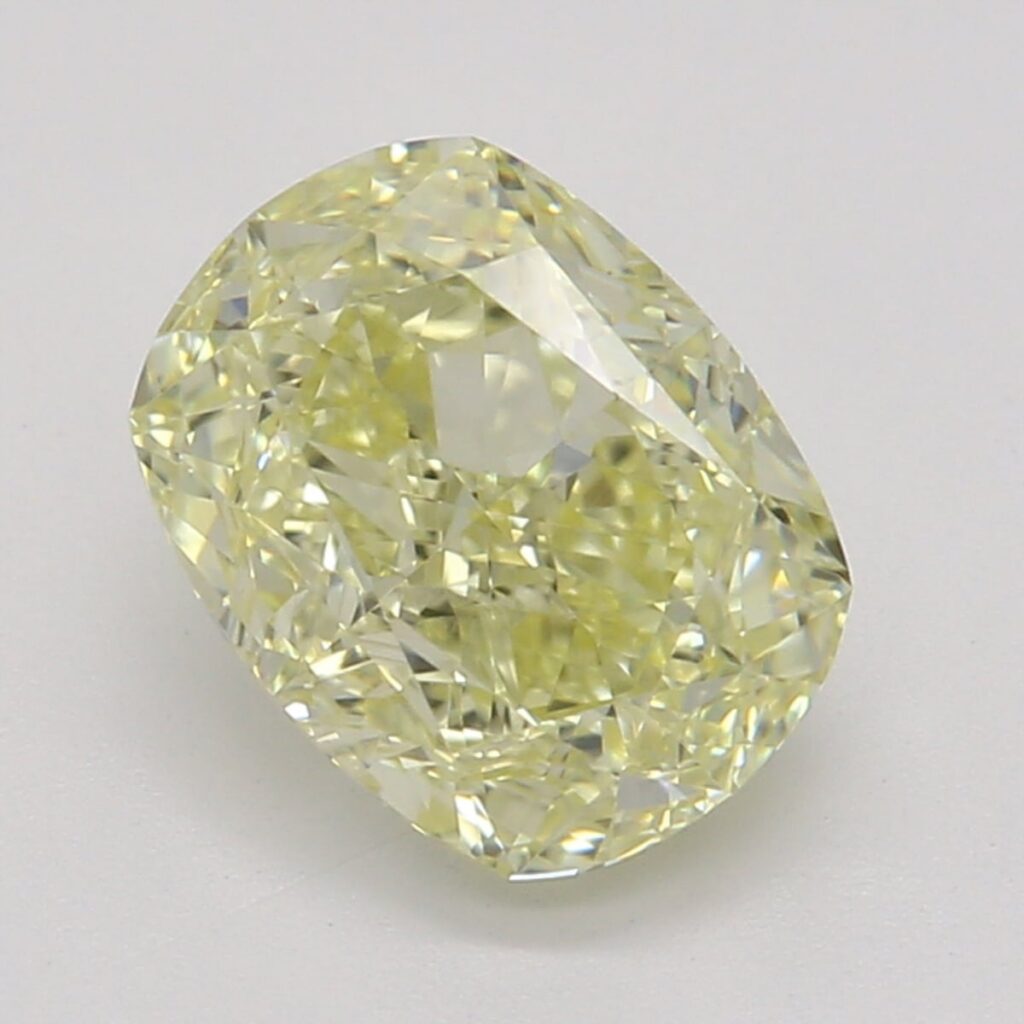 1.10 Ct. Fancy Yellow Cushion Diamond