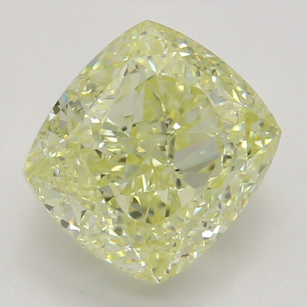2.03 Ct. Fancy Yellow Cushion Diamond