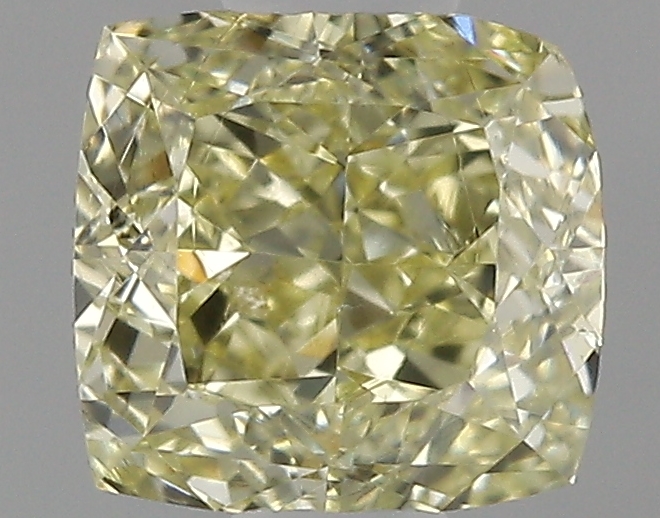 0.51 Ct. Fancy Light Yellow Cushion Diamond