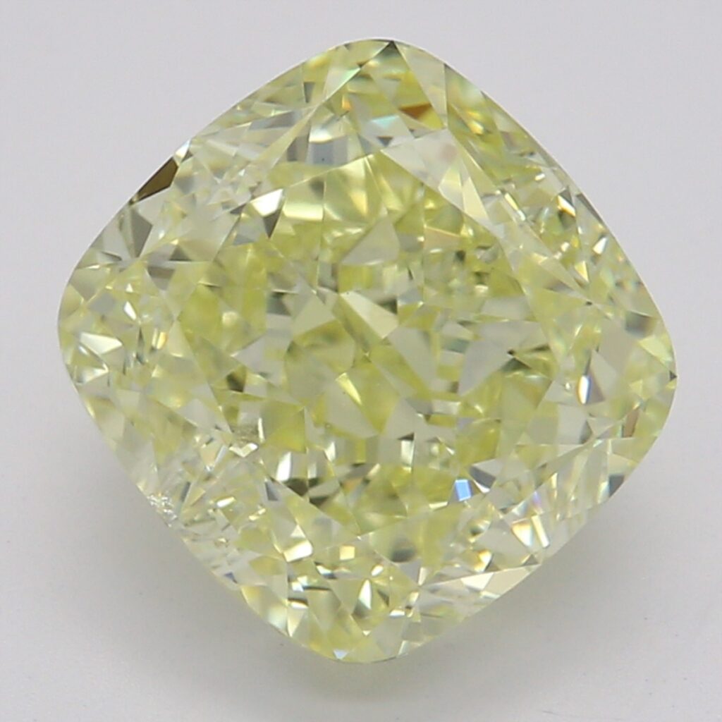 2.02 Ct. Fancy Yellow Cushion Diamond