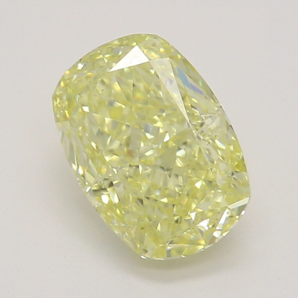 1.08 Ct. Fancy Yellow Cushion Diamond