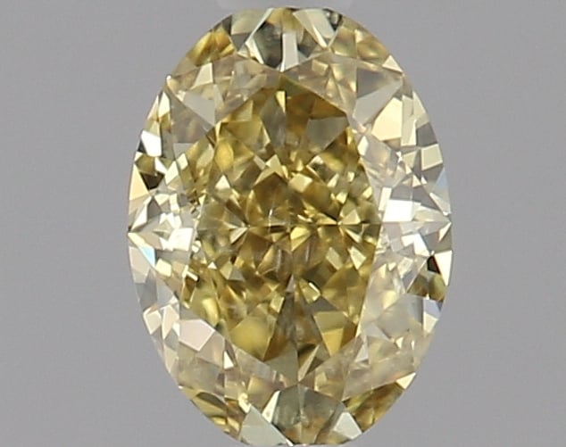 0.50 Ct. Fancy Deep Yellow Oval Diamond
