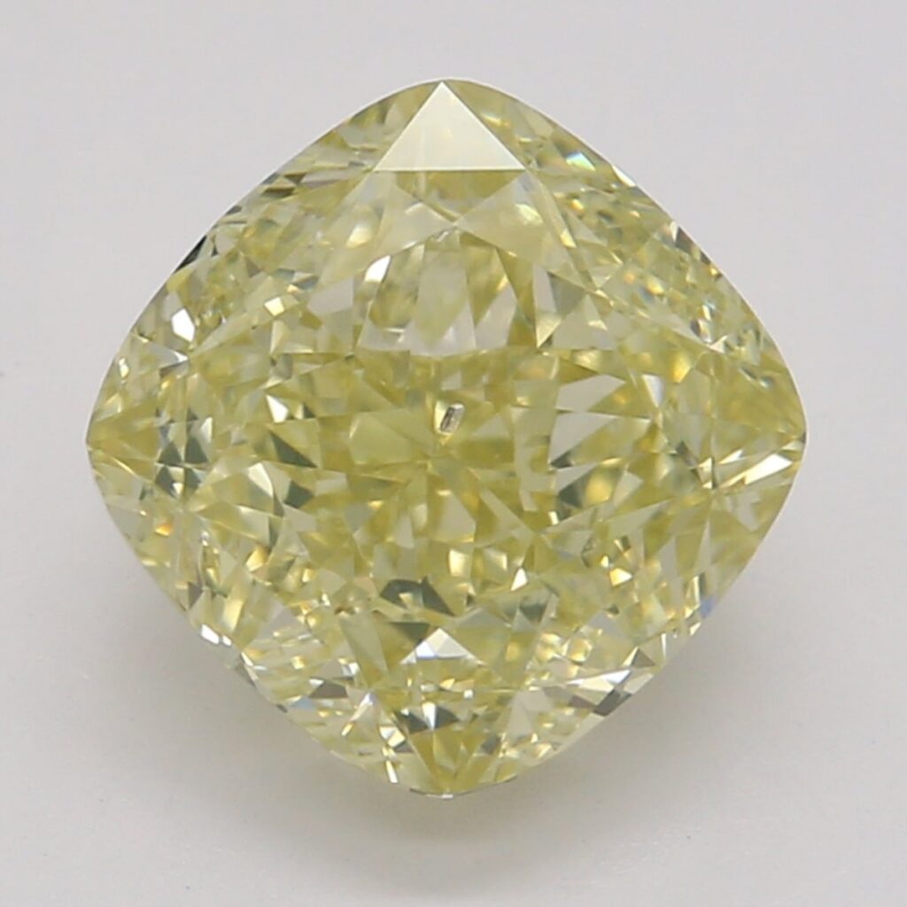1.70 Ct. Fancy Yellow Cushion Diamond