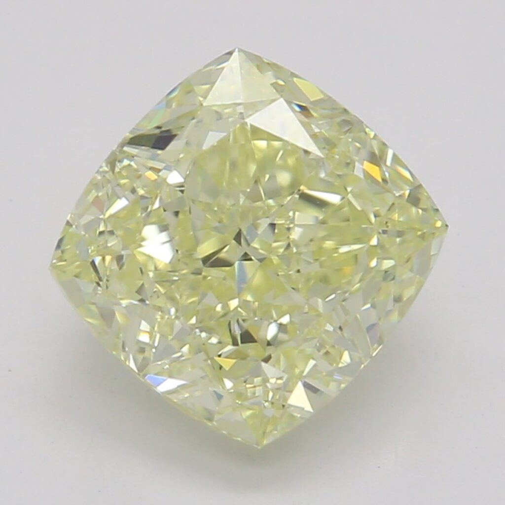 1.50 Ct. Fancy Yellow Cushion Diamond