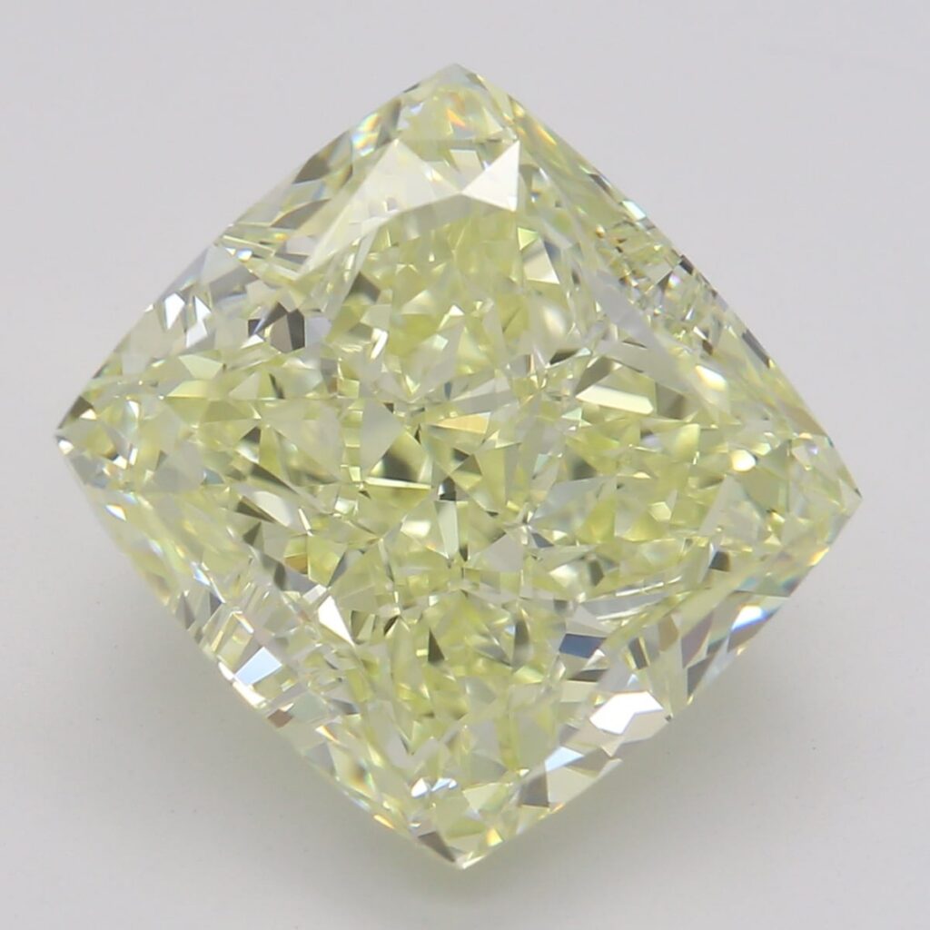 5.02 Ct. Fancy Yellow Cushion Diamond