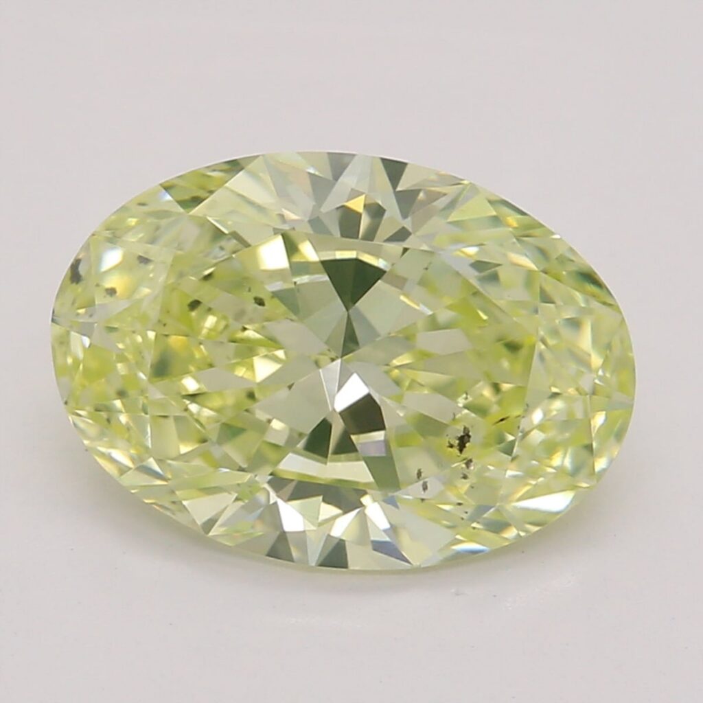 1.53 Ct. Fancy Yellow Oval Diamond