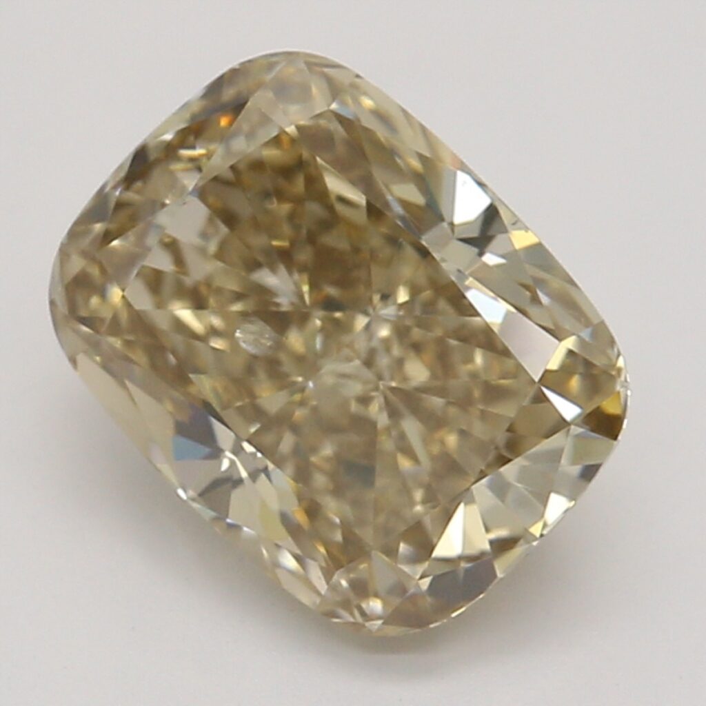 1.13 Ct. Fancy Yellow-Brown Cushion Diamond