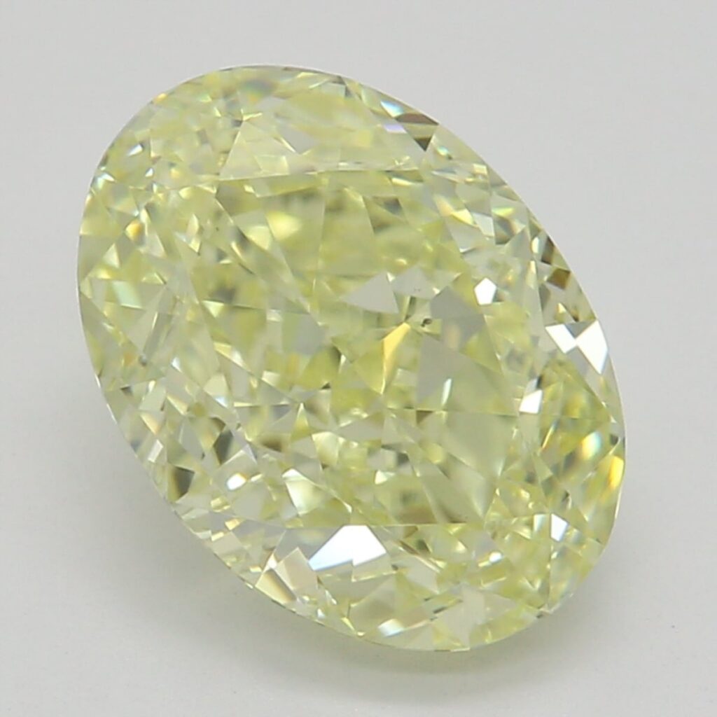 1.64 Ct. Fancy Yellow Oval Diamond