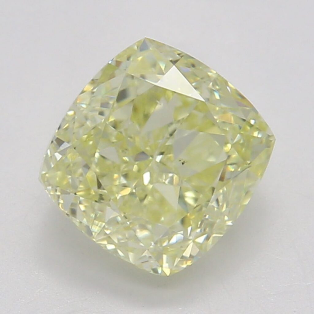 1.02 Ct. Fancy Yellow Cushion Diamond