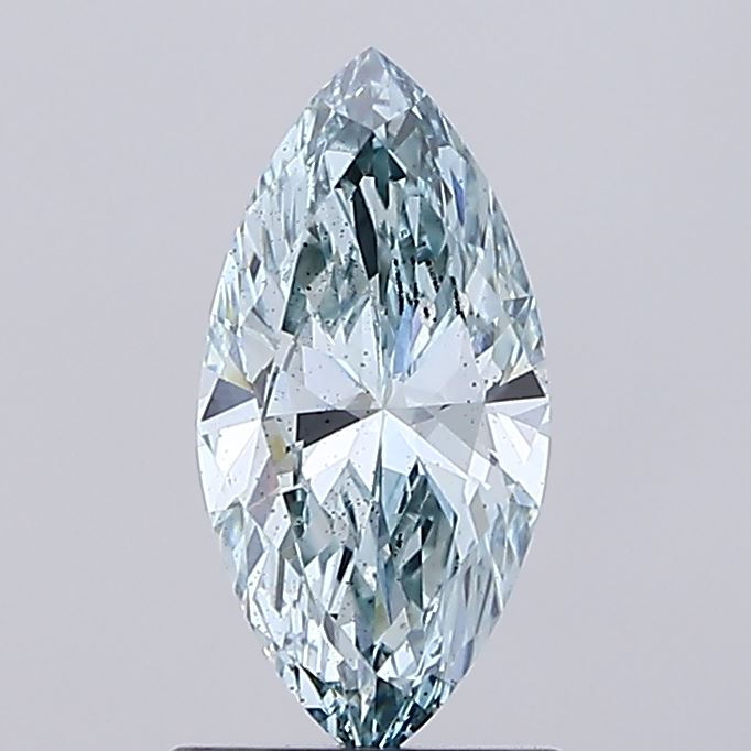 1.02 Ct. Fancy Greenish Blue Marquise Lab Grown Diamond