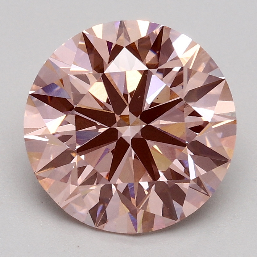 2.21 Ct. Fancy Intense Pink Round Lab Grown Diamond