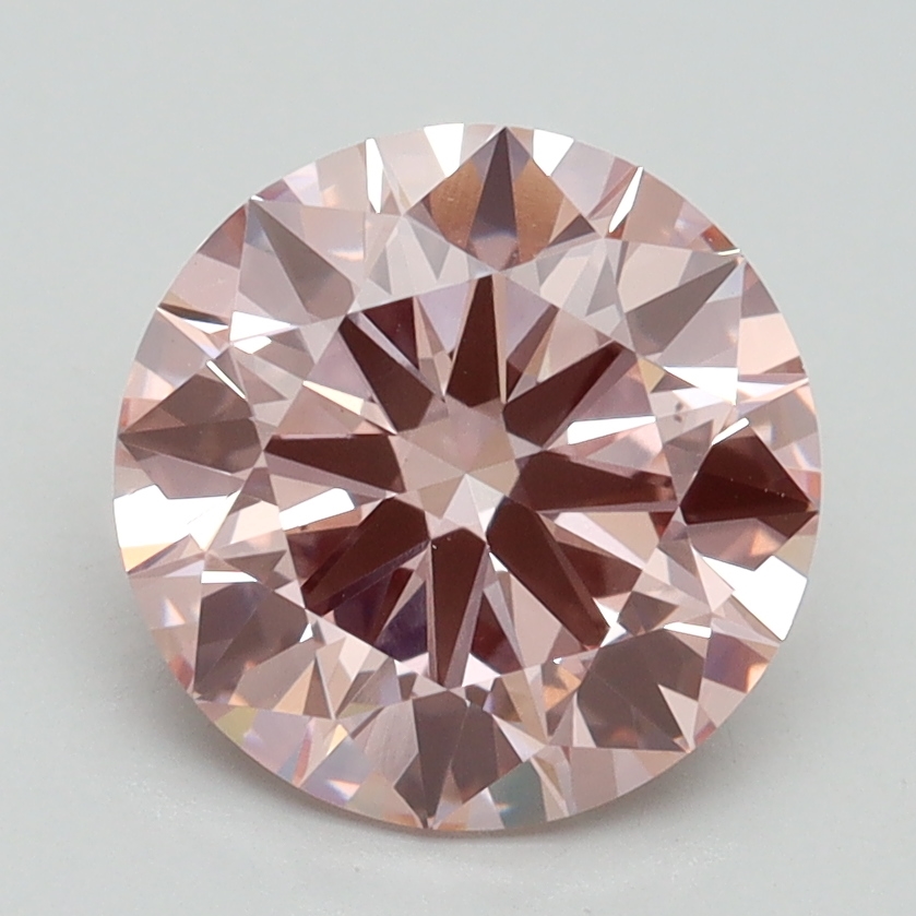2.37 Ct. Fancy Intense Pink Round Lab Grown Diamond