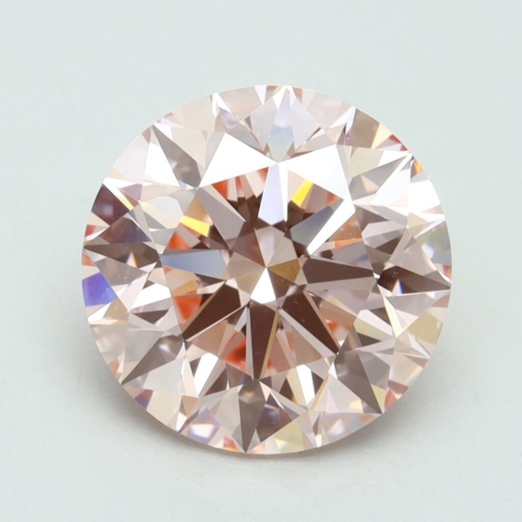 3.82 Ct. Fancy Intense Pink Round Lab Grown Diamond